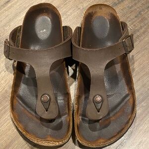 Birkenstock Gizeh Size 41 Women’s 10-10.5 Thong Sandal - Mocha